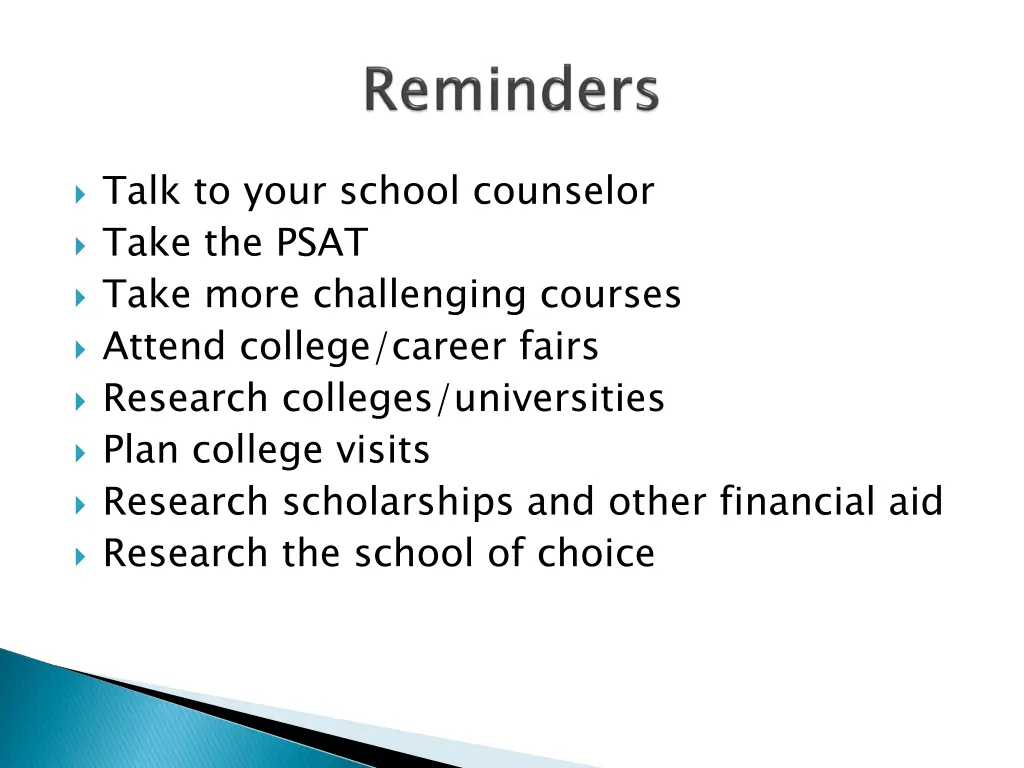 talk to your school counselor take the psat take