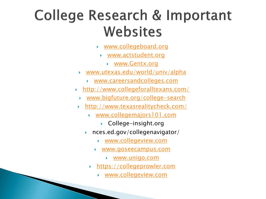 www collegeboard org www actstudent org www gentx