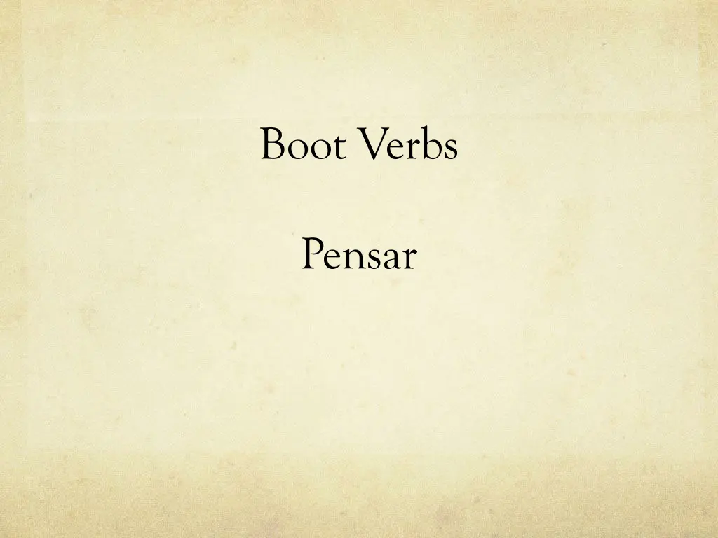 boot verbs 1