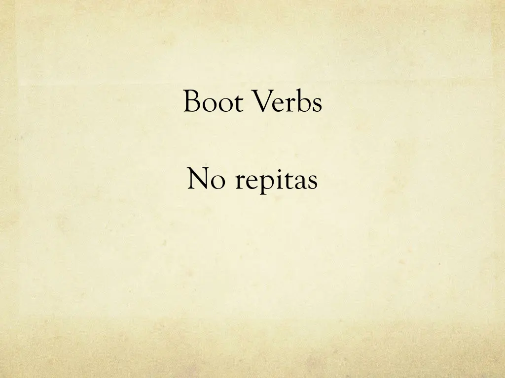 boot verbs 4