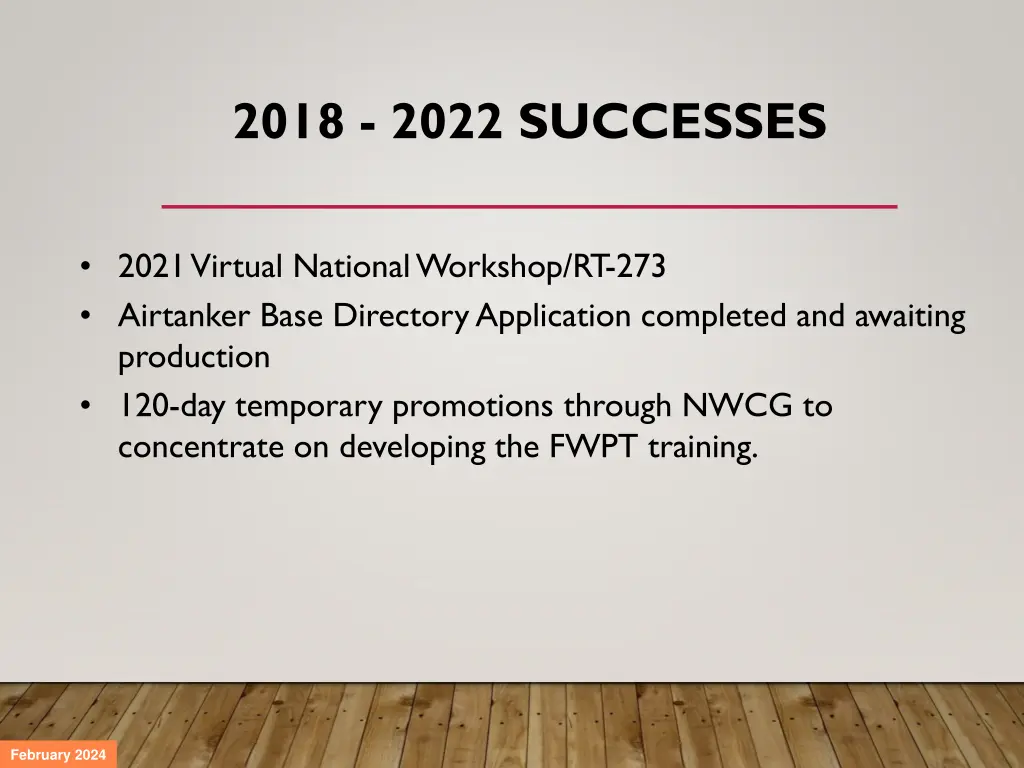 2018 2022 successes 1