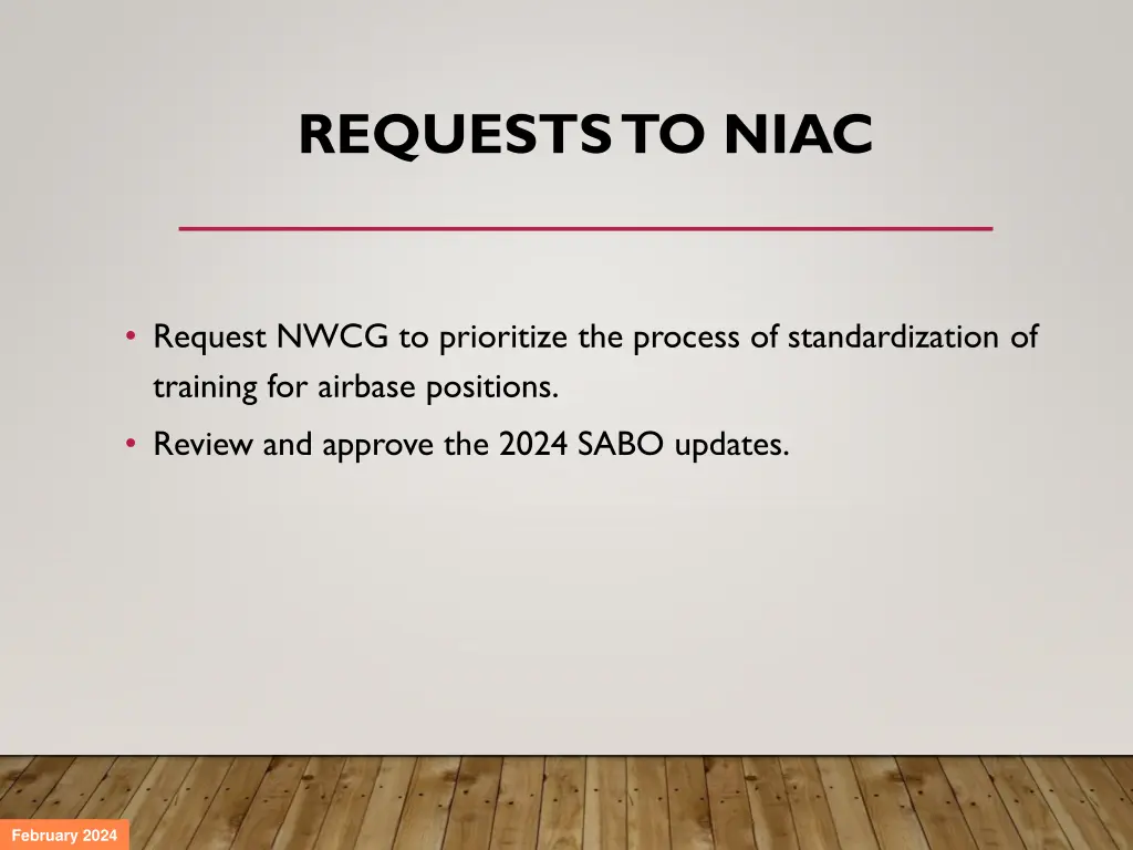 requests to niac