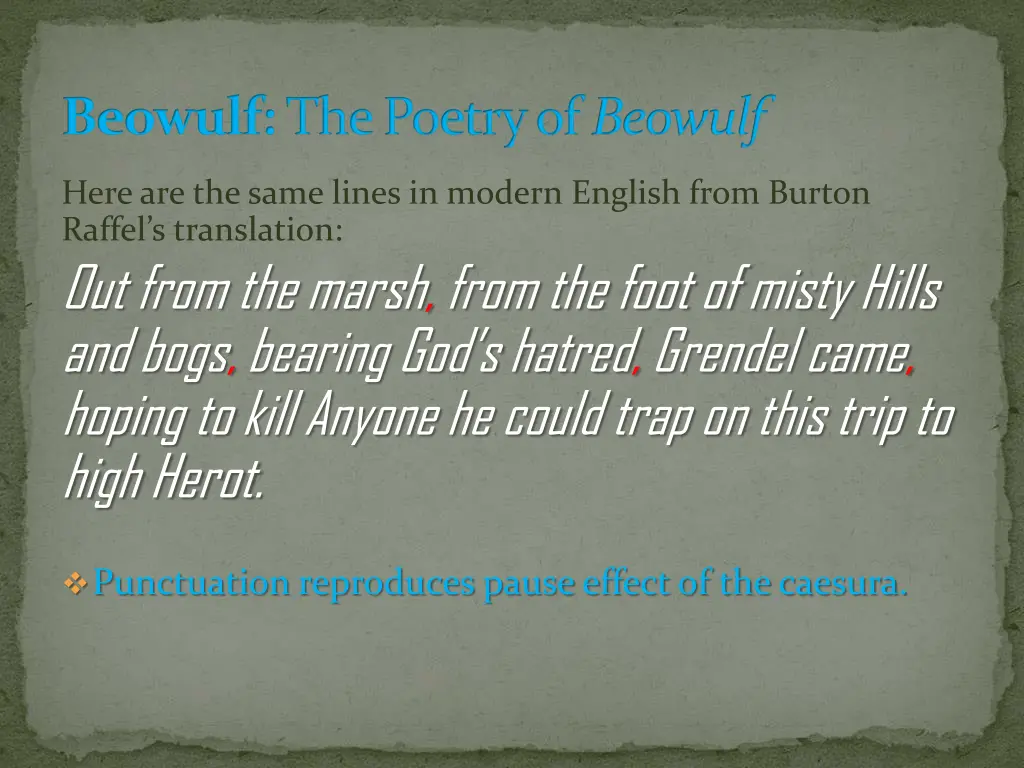 beowulf the poetry of beowulf