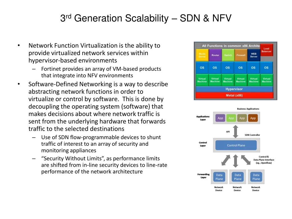 3 rd generation scalability sdn nfv