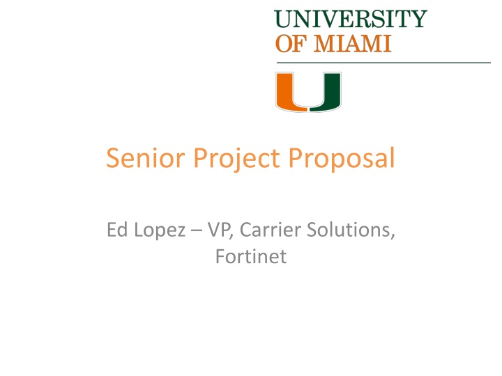 senior project proposal