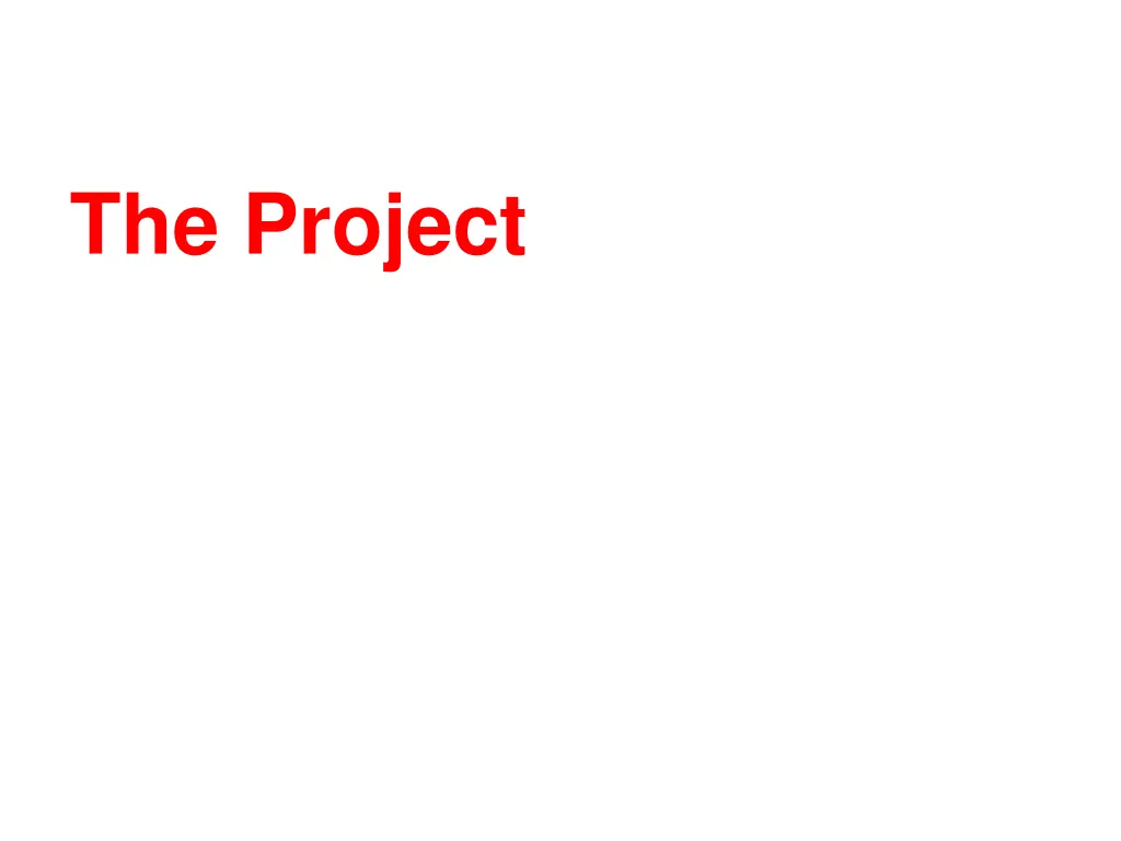 the project