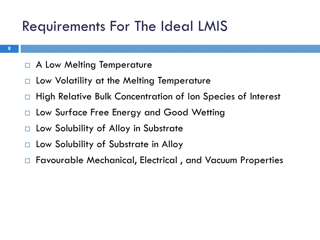 requirements for the ideal lmis