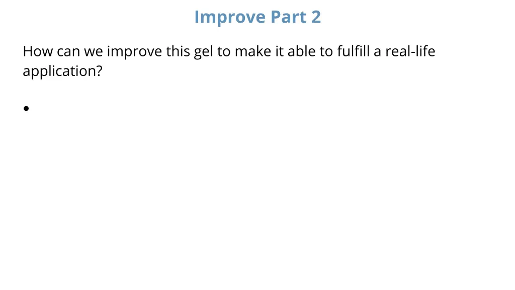 improve part 2