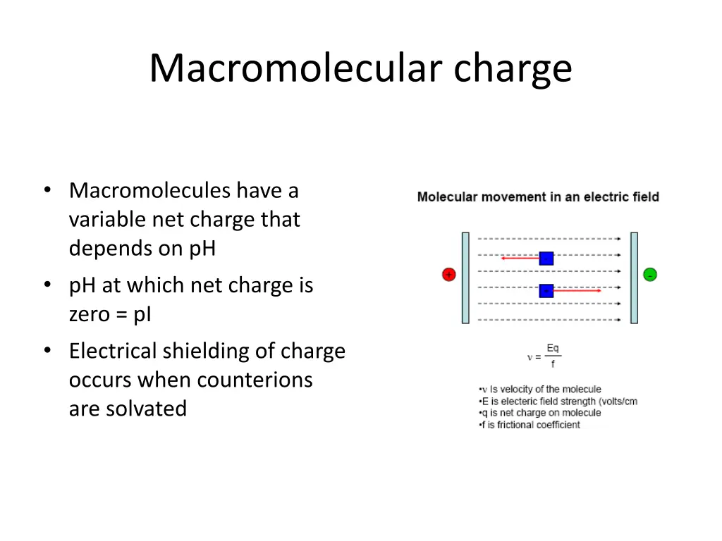 macromolecular charge