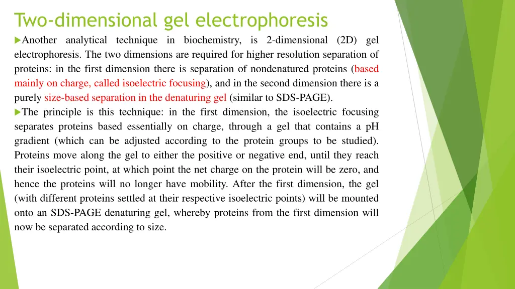 two dimensional gel electrophoresis another