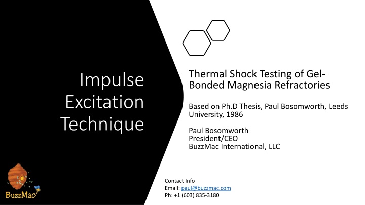 thermal shock testing of gel bonded magnesia