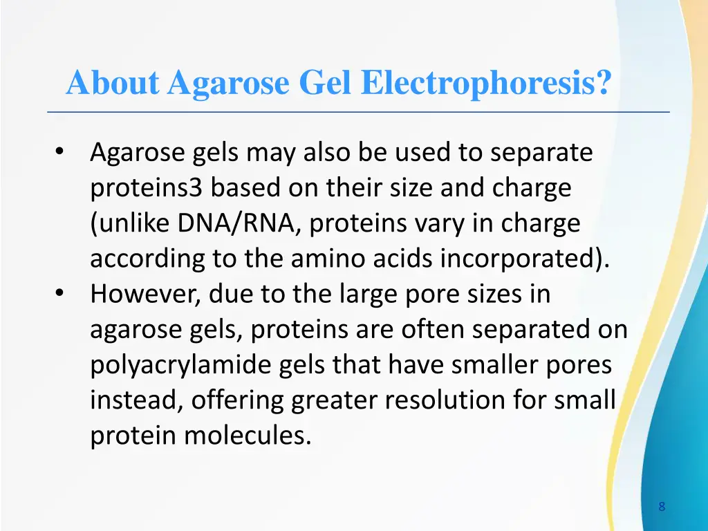 about agarose gel electrophoresis 2