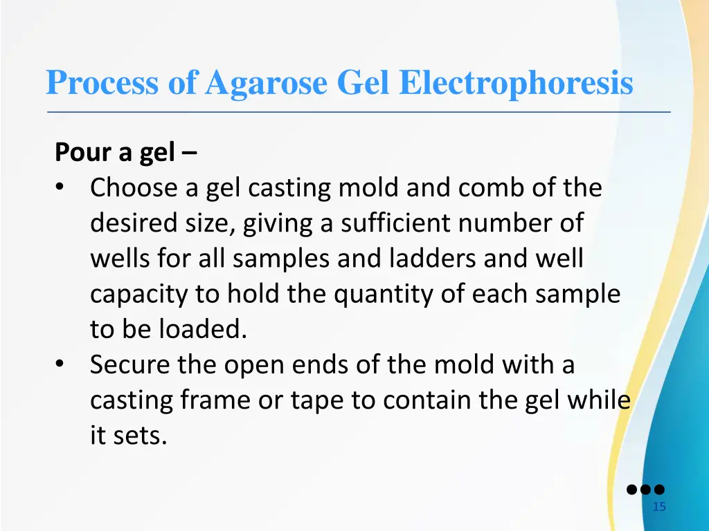 process of agarose gel electrophoresis 1