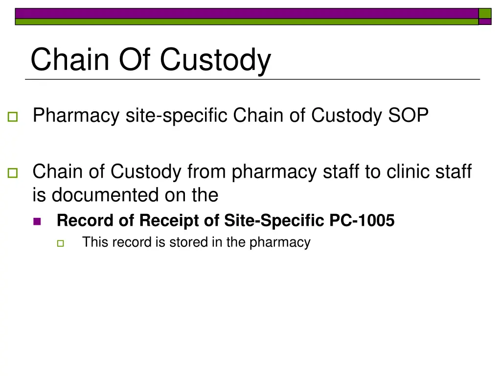 chain of custody 1