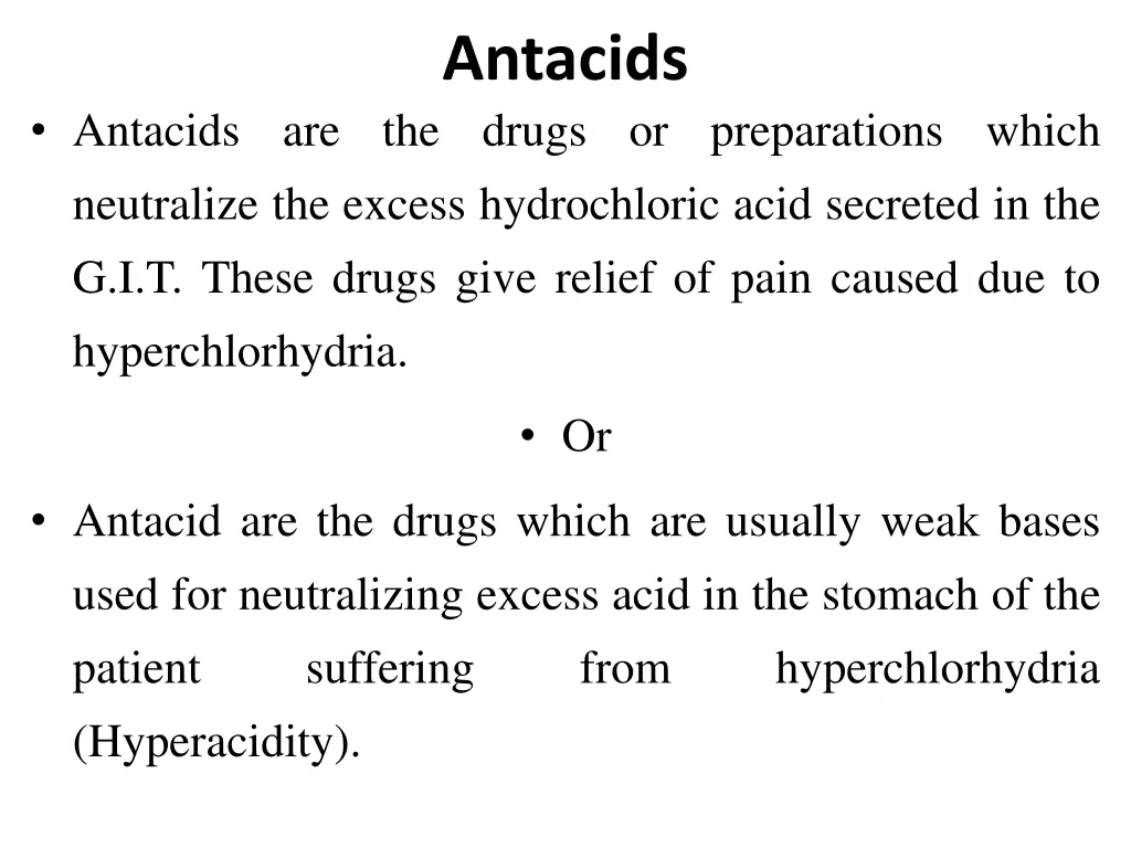 antacids