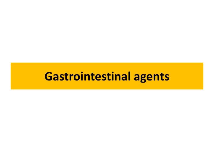 gastrointestinal agents