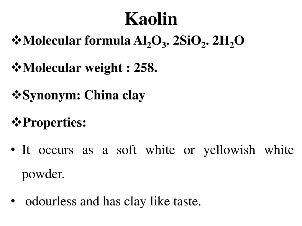 kaolin