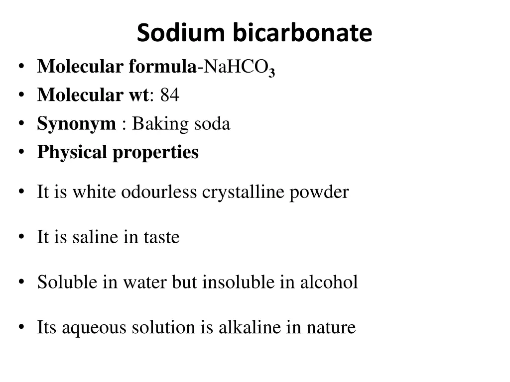 sodium bicarbonate