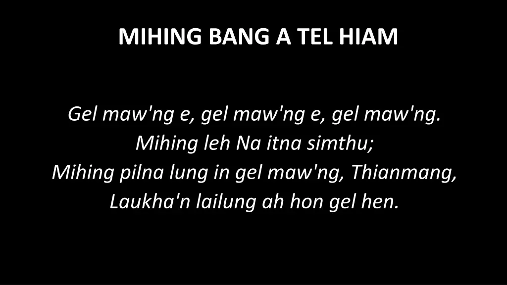 mihing bang a tel hiam 1