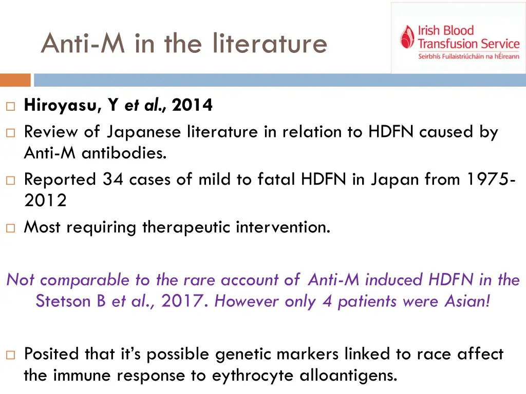 anti m in the literature 2