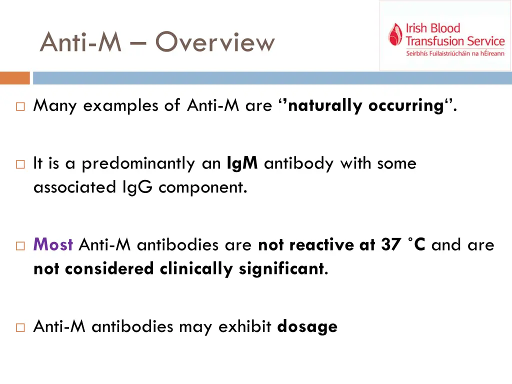 anti m overview