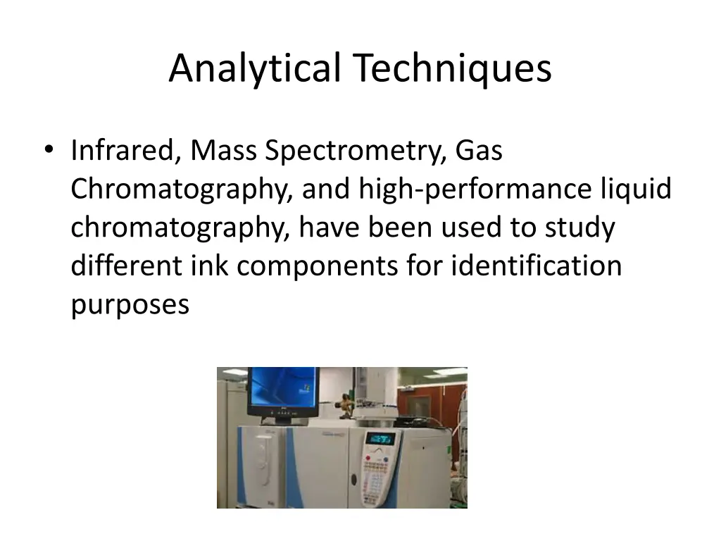 analytical techniques