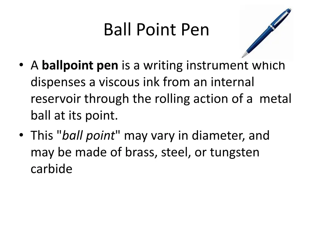 ball point pen