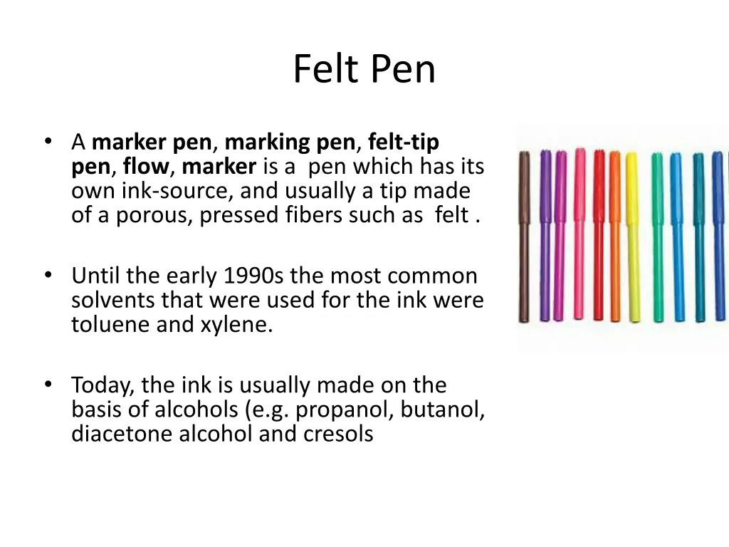 felt pen