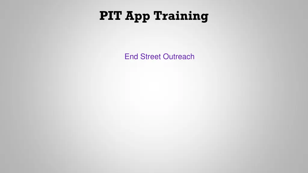 pit app training 2