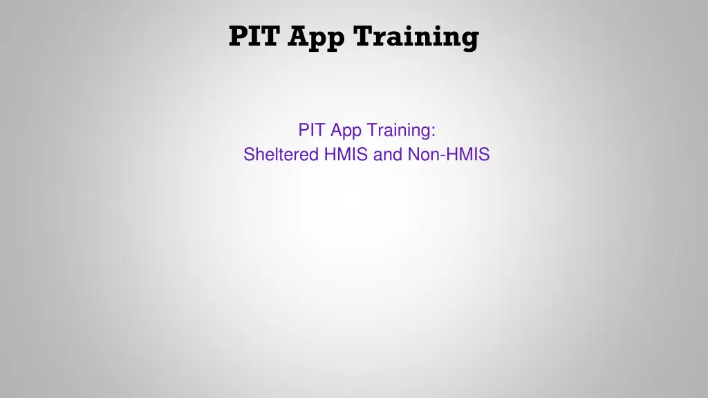 pit app training 3