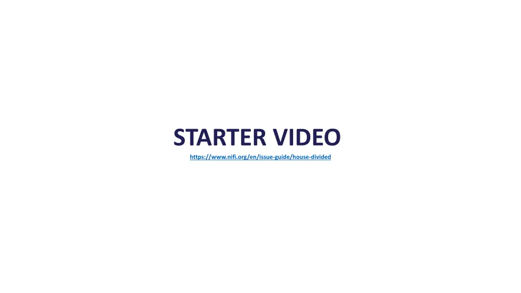 starter video https www nifi org en issue guide