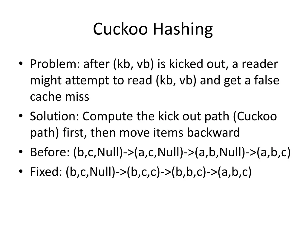 cuckoo hashing 5