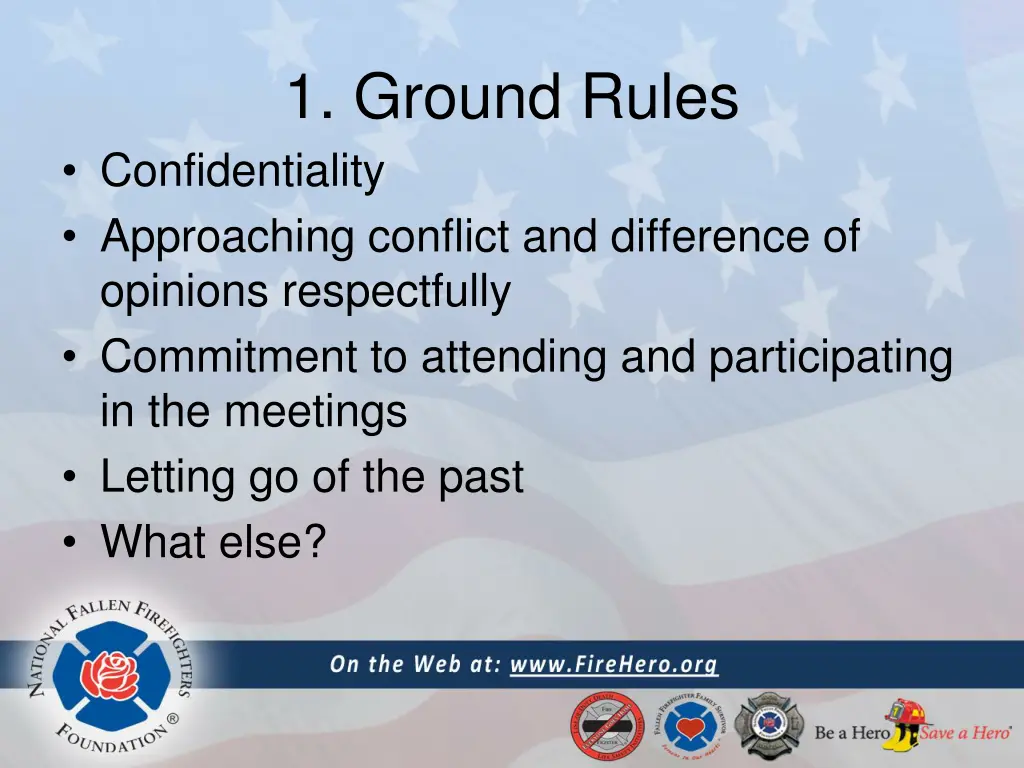 1 ground rules confidentiality approaching