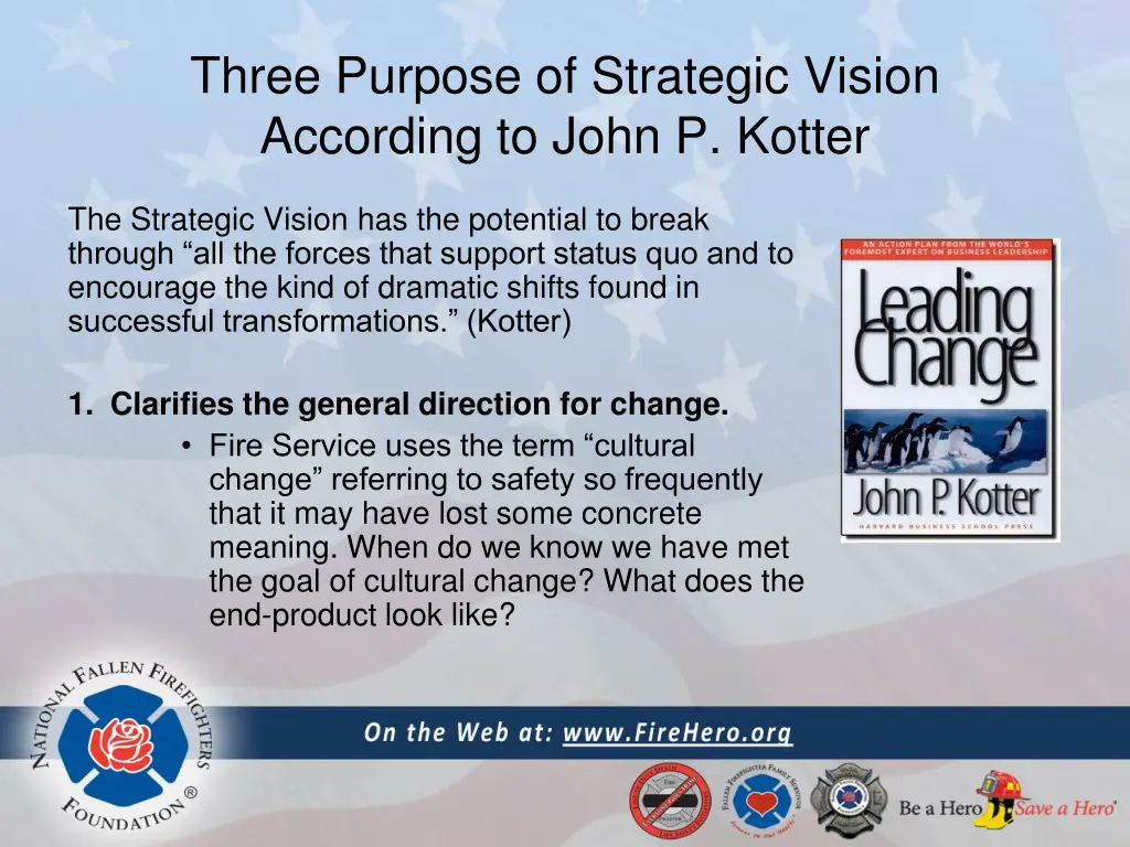 three purpose of strategic vision according