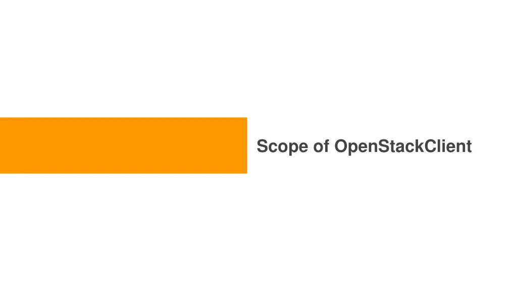 scope of openstackclient