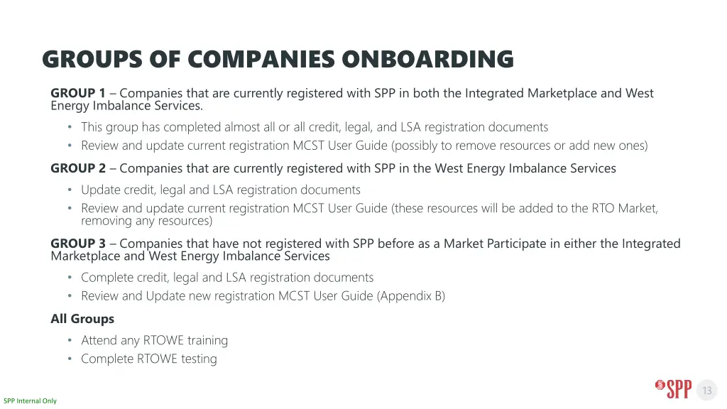 groups of companies onboarding