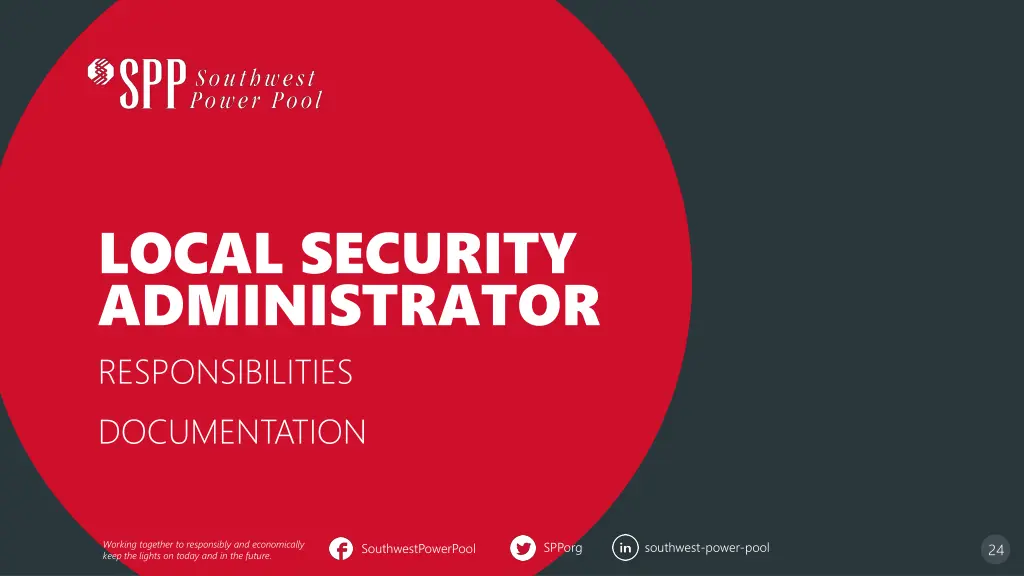 local security administrator responsibilities