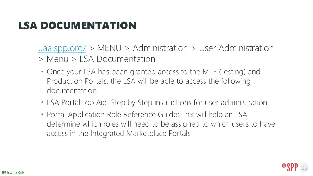 lsa documentation