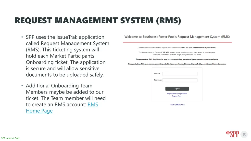 request management system rms