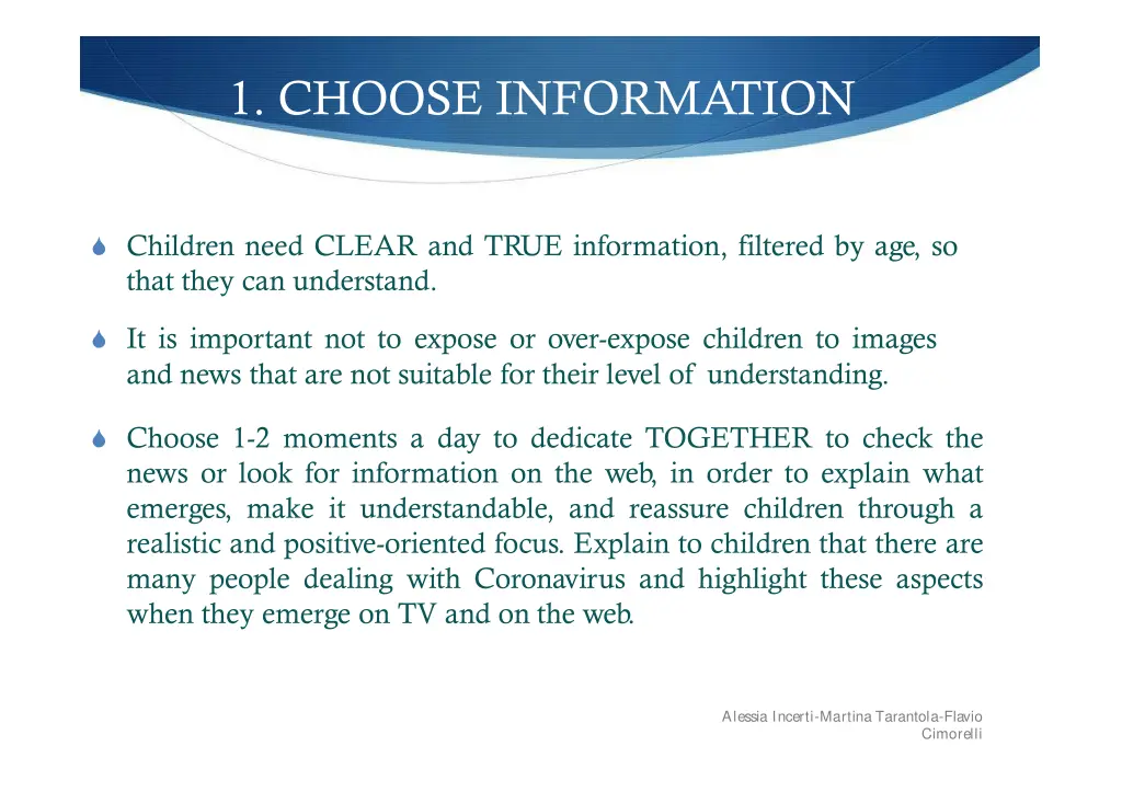 1 choose information