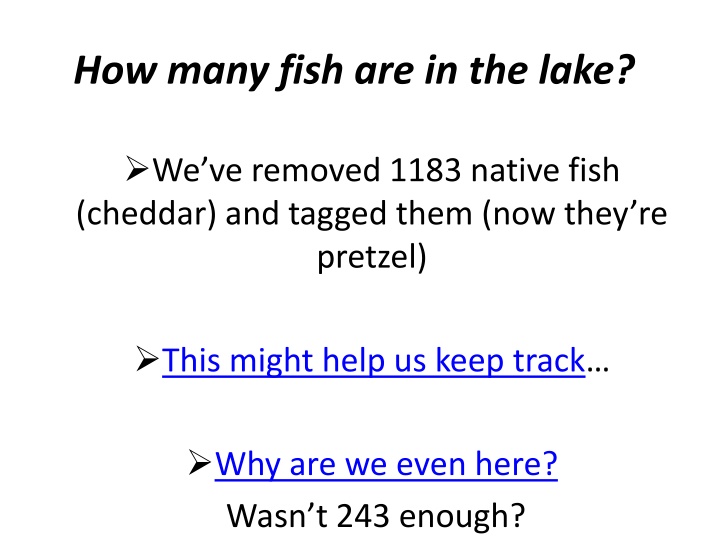 how many fish are in the lake