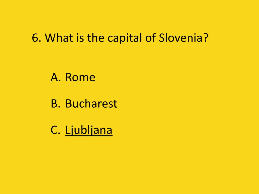 6 what is the capital of slovenia