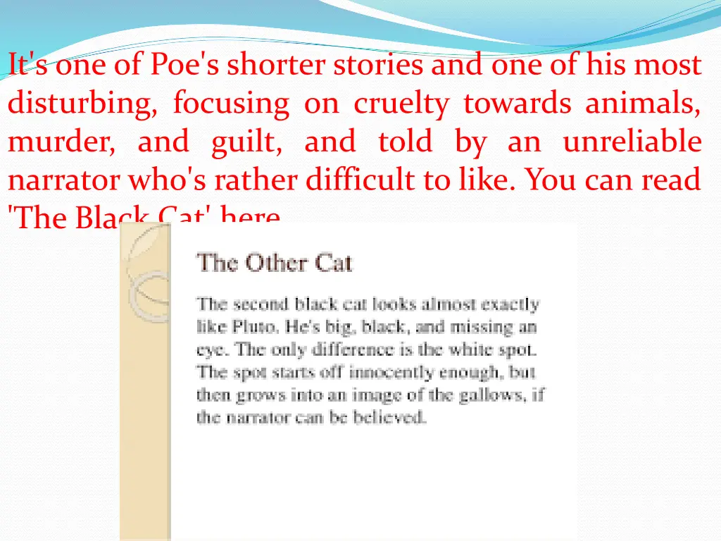 it s one of poe s shorter stories