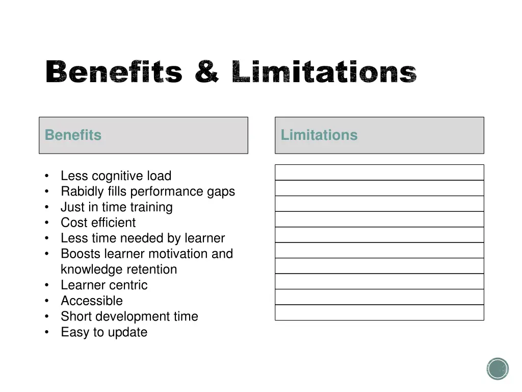 benefits limitations benefits limitations 1