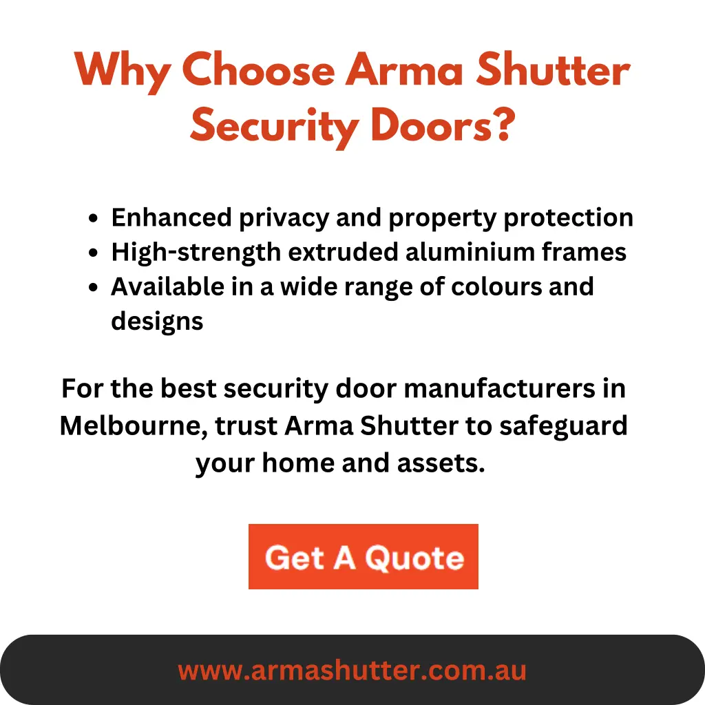 why choose arma shutter security doors