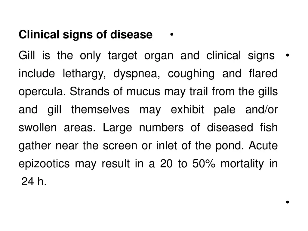 clinical signs of disease