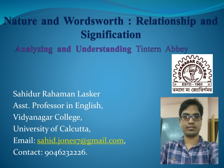 sahidur rahaman lasker asst professor in english