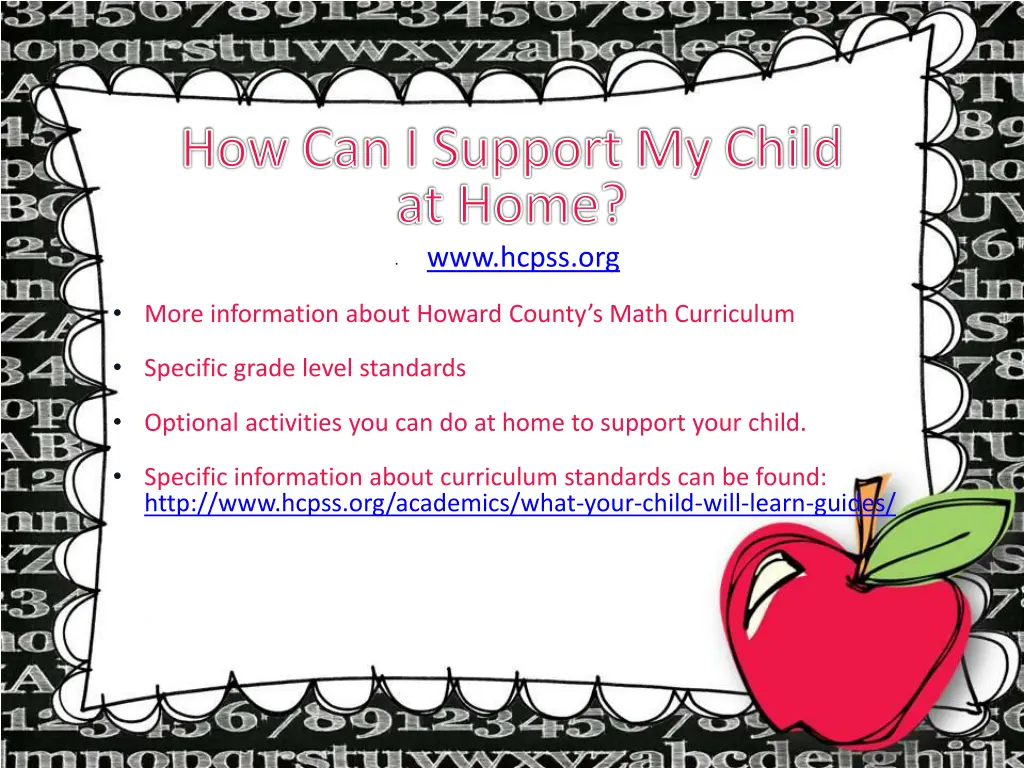 how can i support my child at home www hcpss org