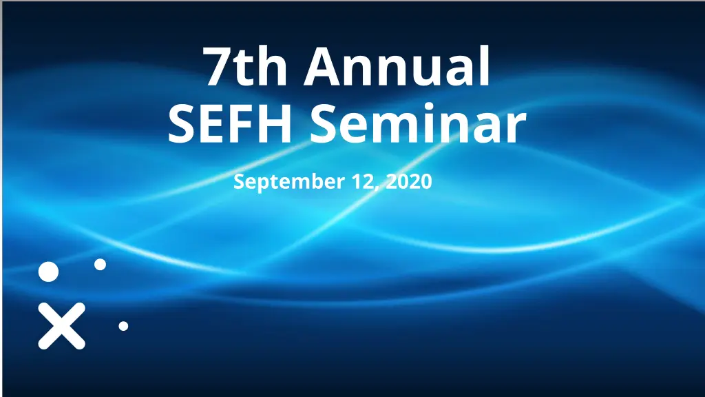 7th annual sefh seminar september 12 2020