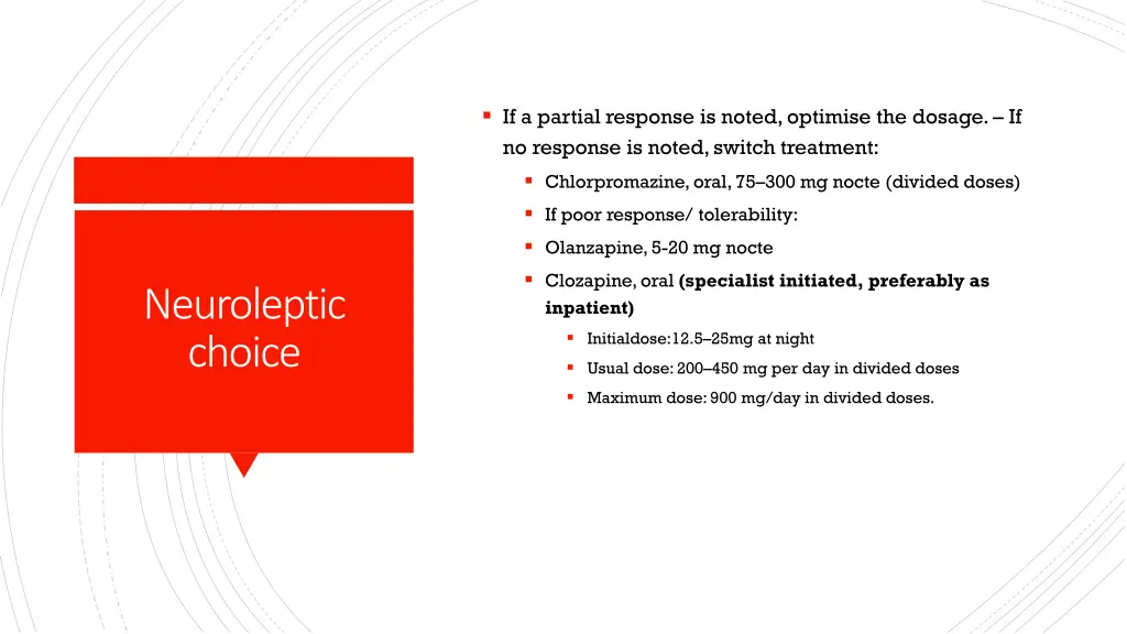 if a partial response is noted optimise